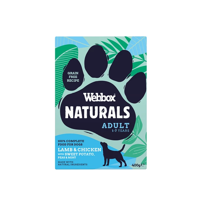 Webbox Naturals Adult Lamb and Chicken with Sweet Potato, Peas and Mint