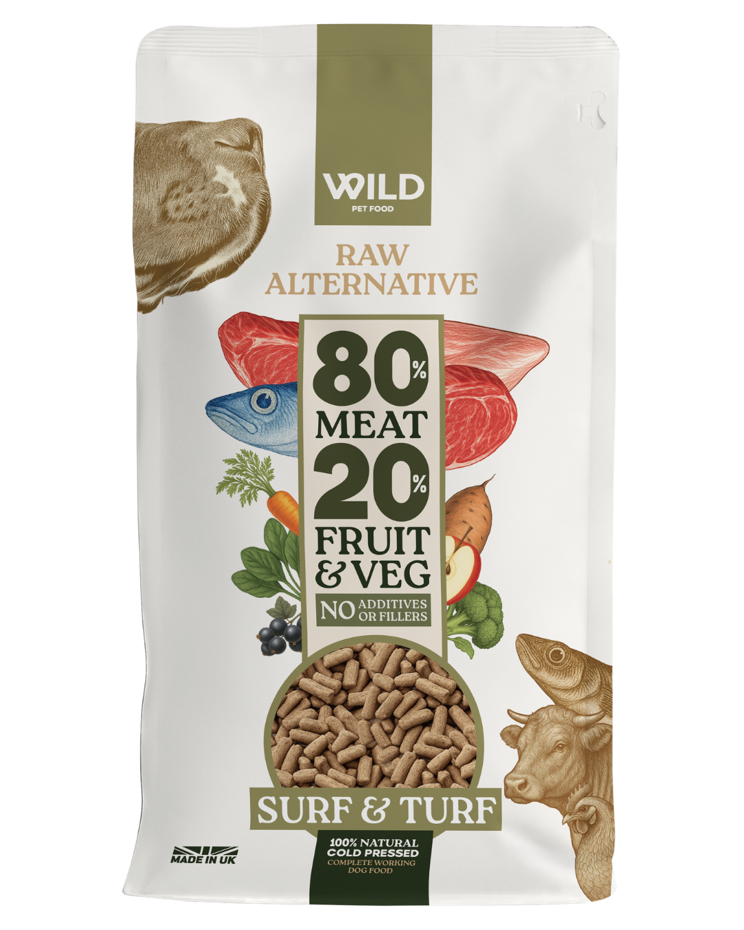 Wild Pet Food Surf & Turf 80:20 Cold-Pressed