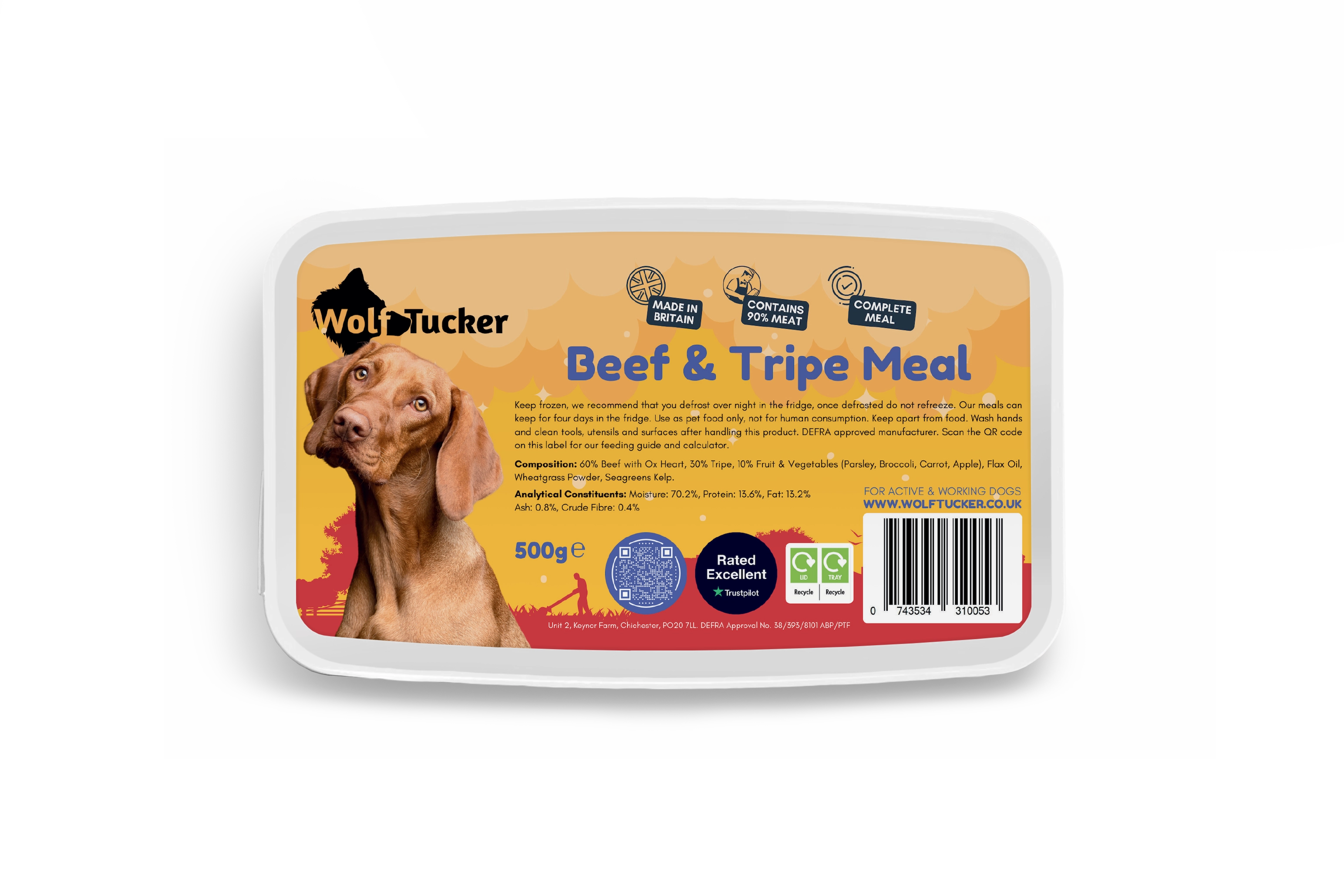 Wolf Tucker Beef & Tripe Meal