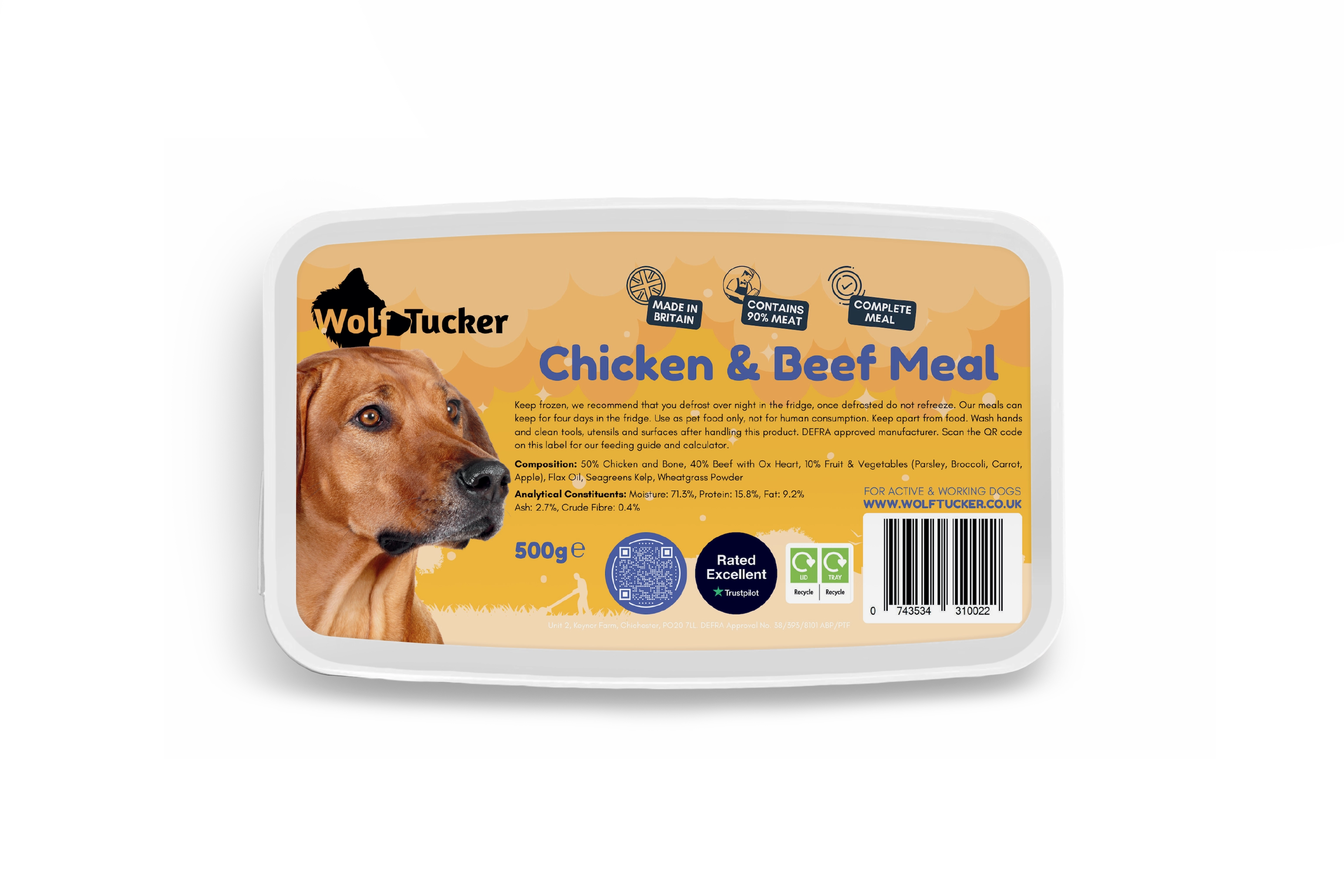 Wolf Tucker Chicken & Beef Meal