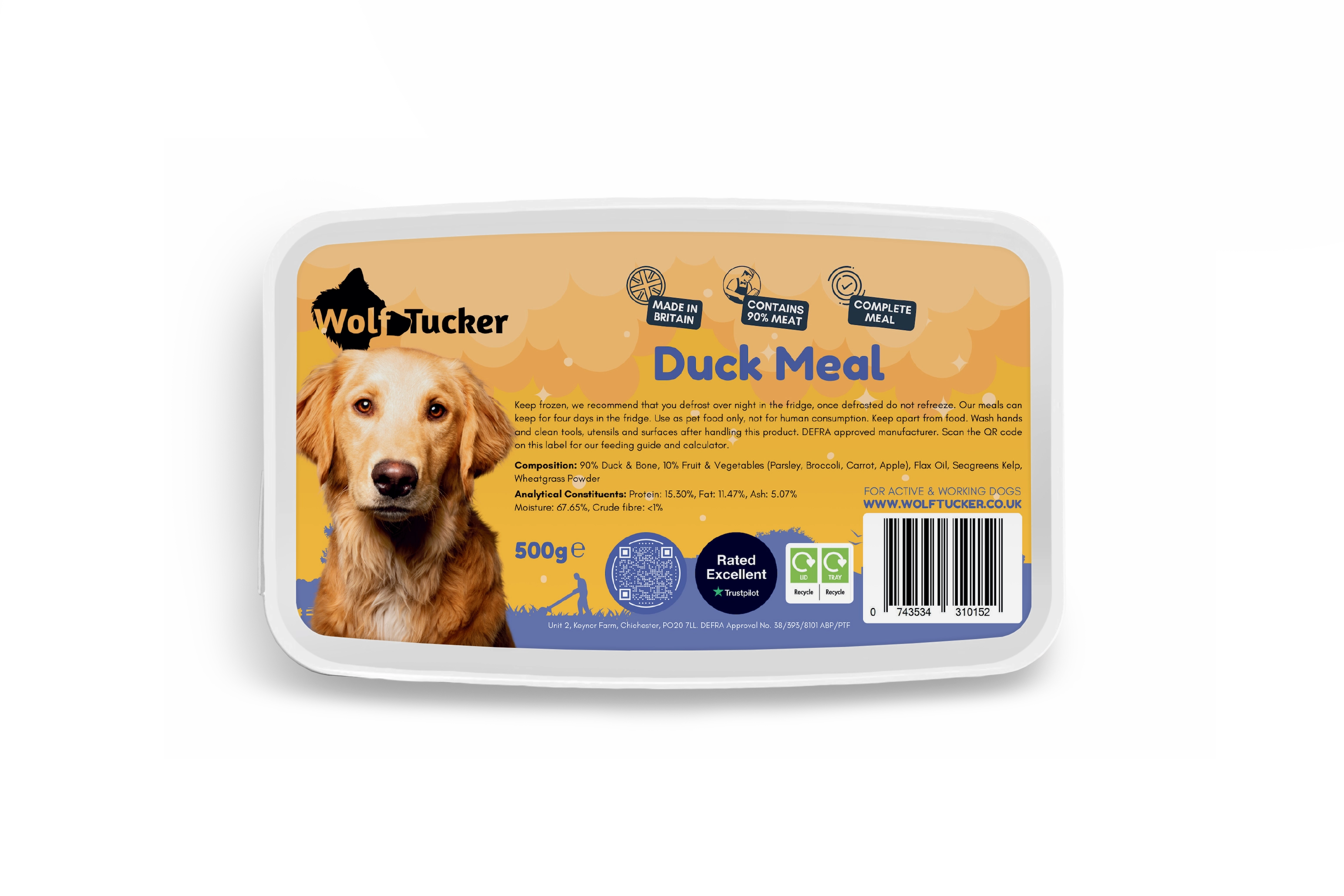 Wolf Tucker Duck Meal