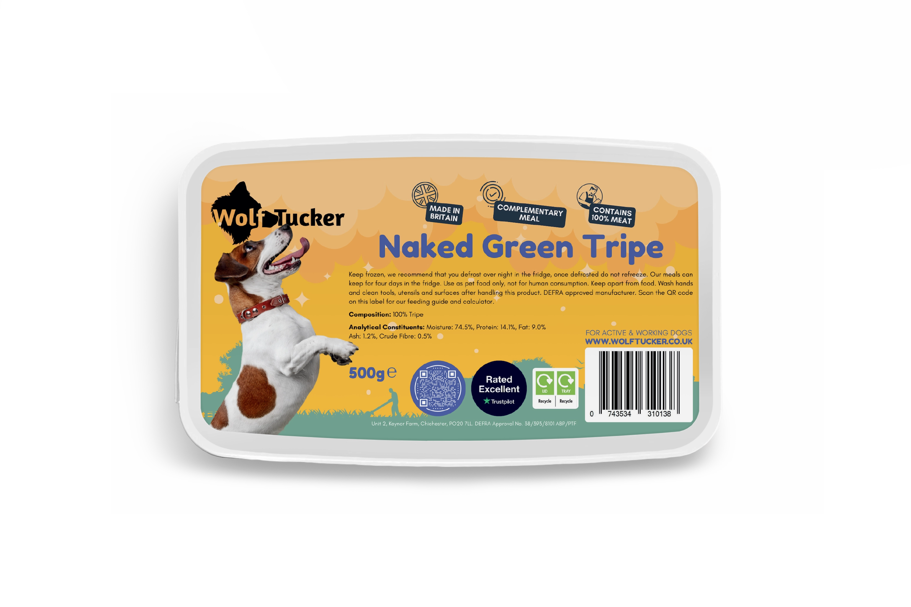 Wolf Tucker Naked Green Tripe