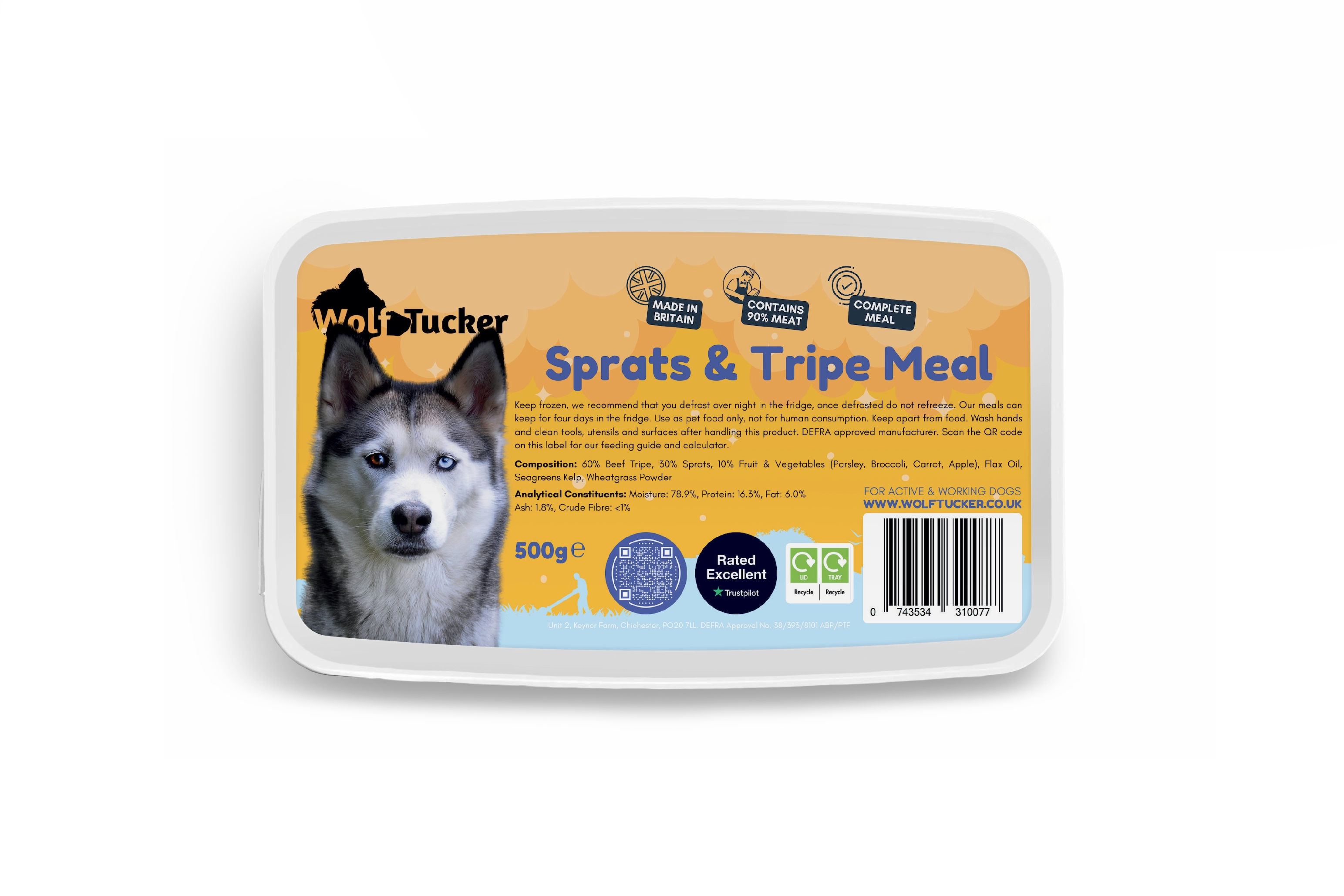 Wolf Tucker Sprats & Tripe Meal