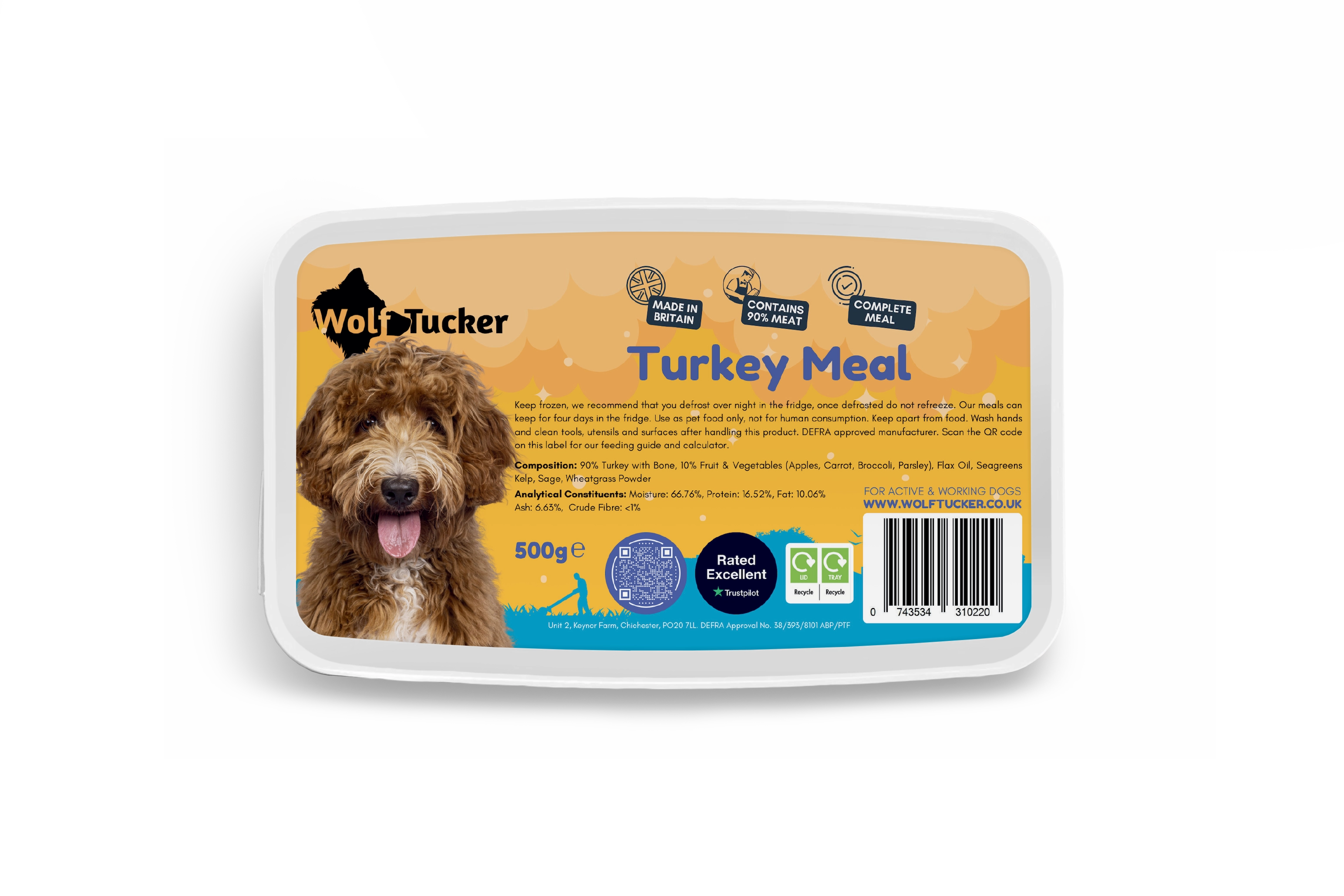 Wolf Tucker Turkey Meal with Sage