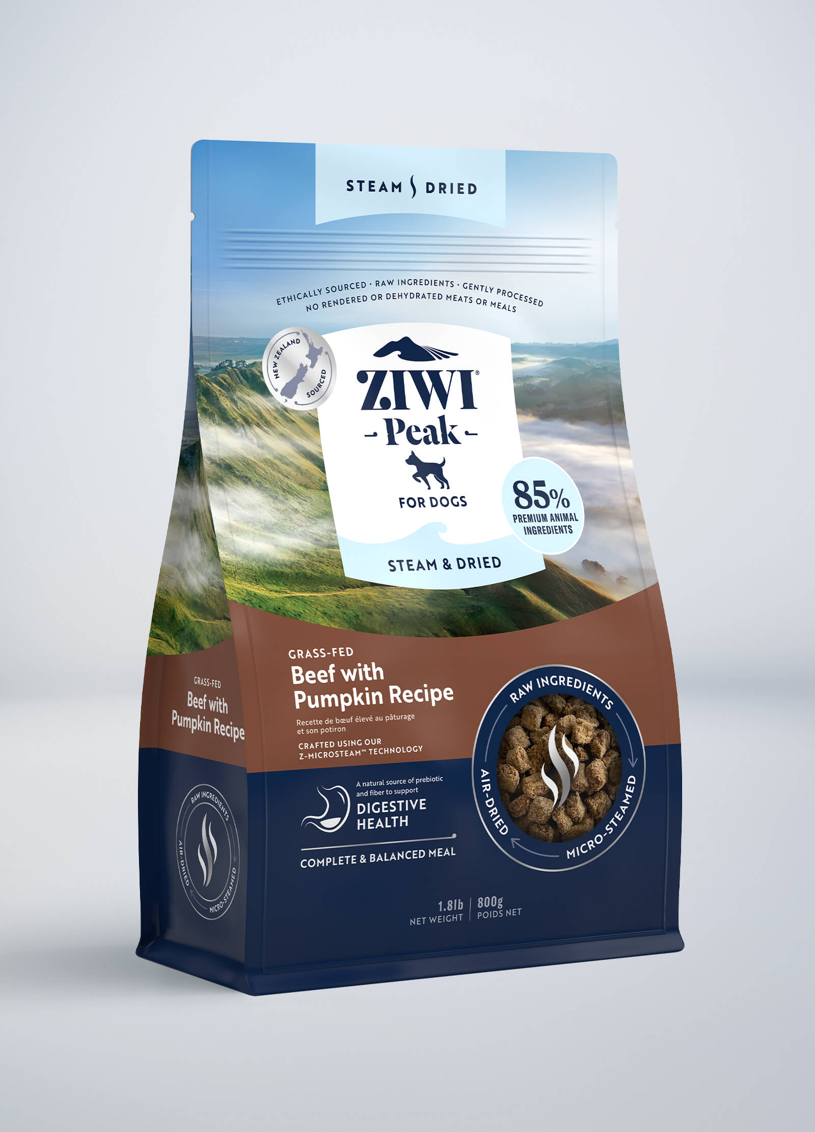 Ziwi Peak Steam & Dried Beef with Pumpkin Recipe